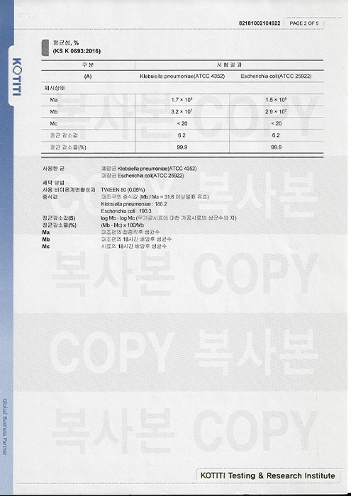 세안비누항균시험